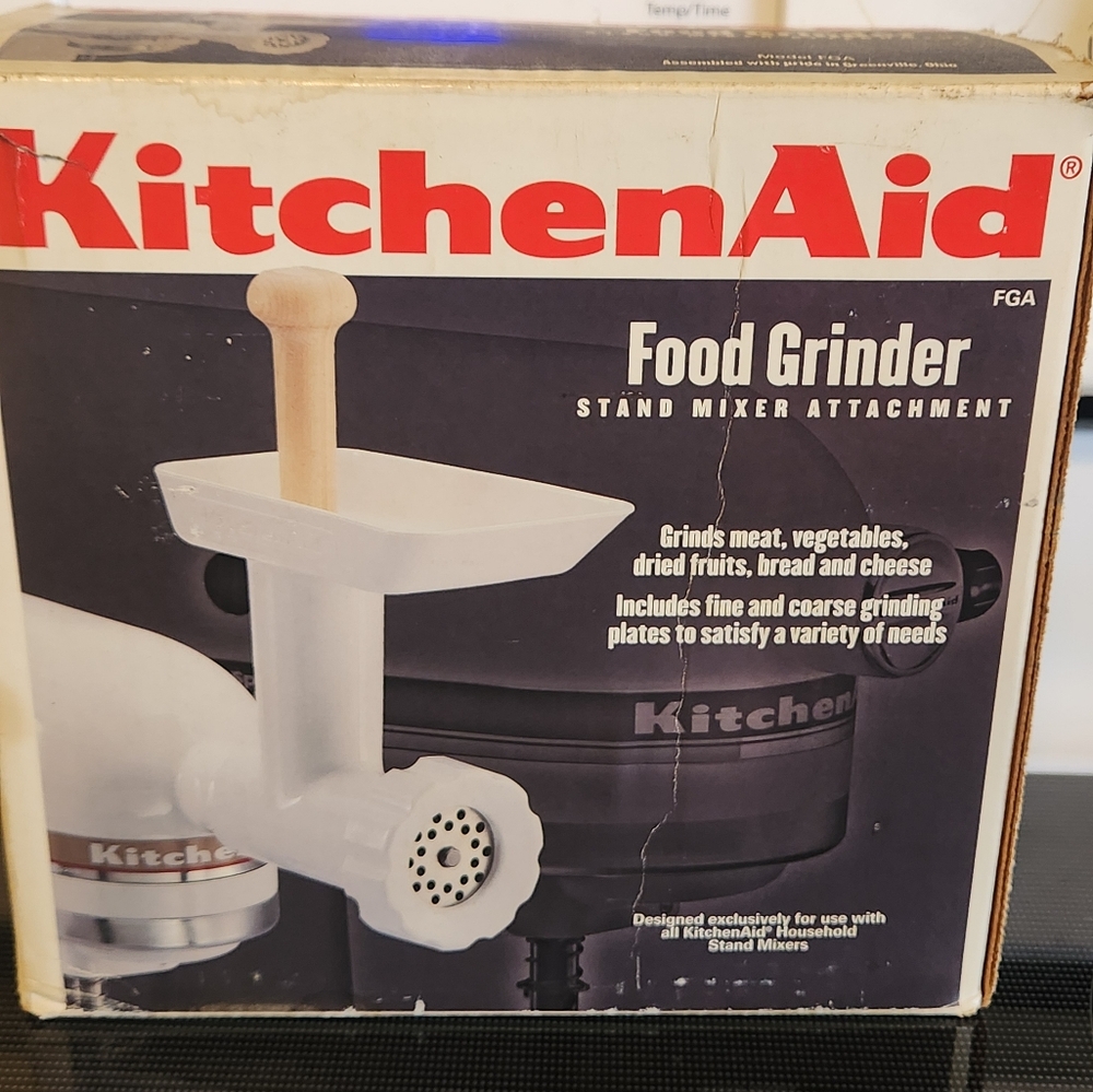 Vintage white KitchenAid food grinder